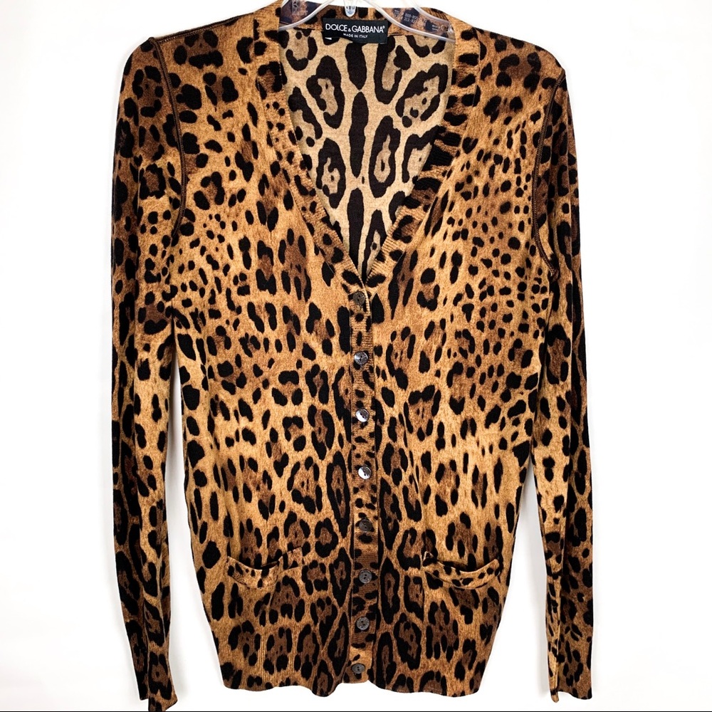 Dolce & Gabbana Leopard print Cardigan